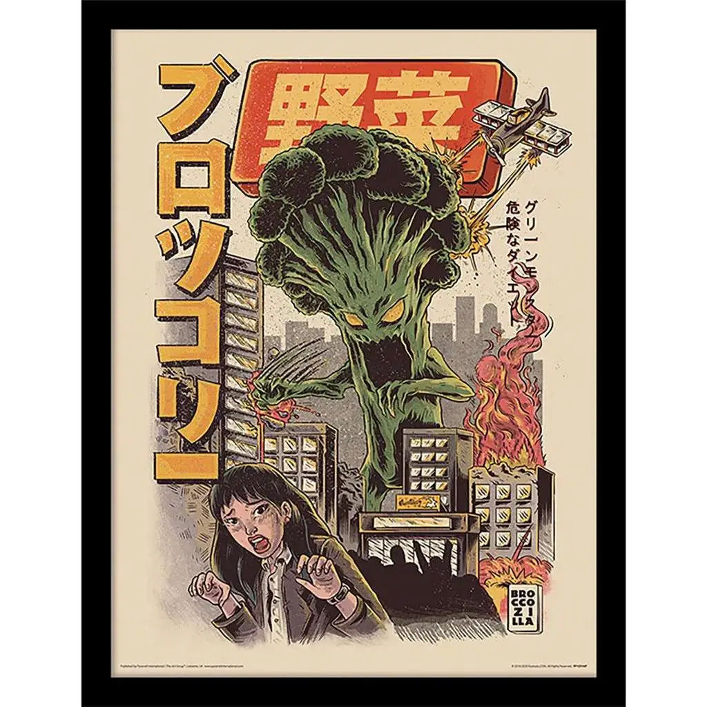 Ilustrata Broccozilla Collector Print Framed - Figurine